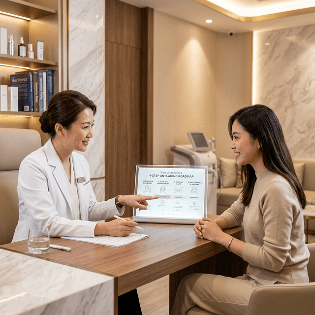 四層抗衰路線圖 — 預算可以妥協，但方向必須正確